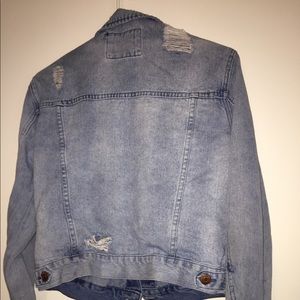 Ripped jean jacket